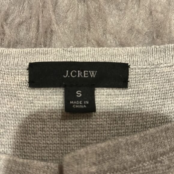 Jcrew women’s gray long open cardigan with pockets size small - Picture 2 of 3
